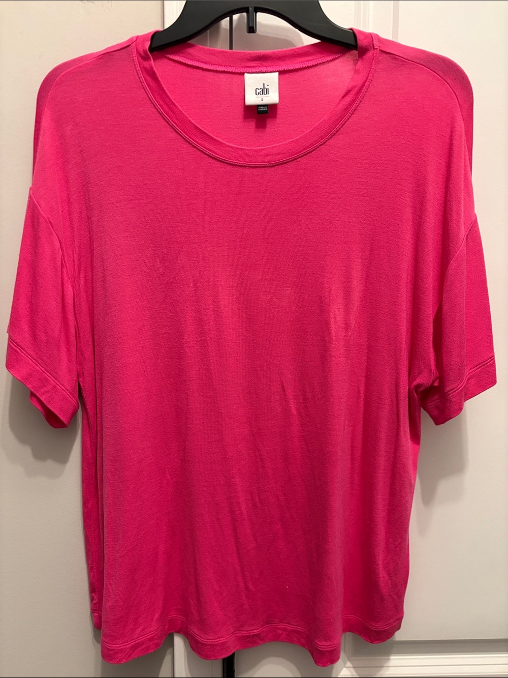 CAbi Women’s Crewneck Tee in Hot Pink
